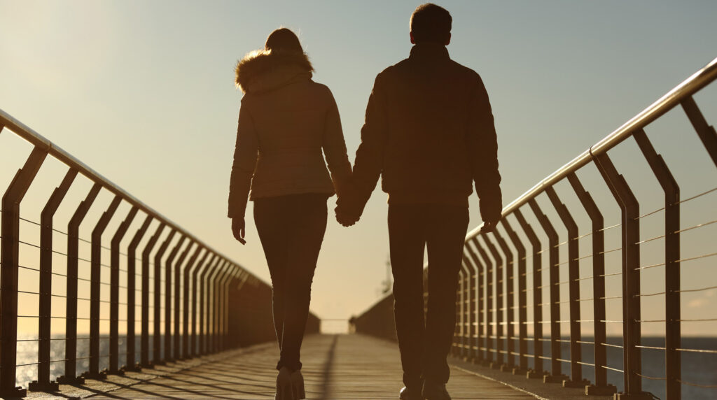 Sunrise Walks Hand-in-Hand