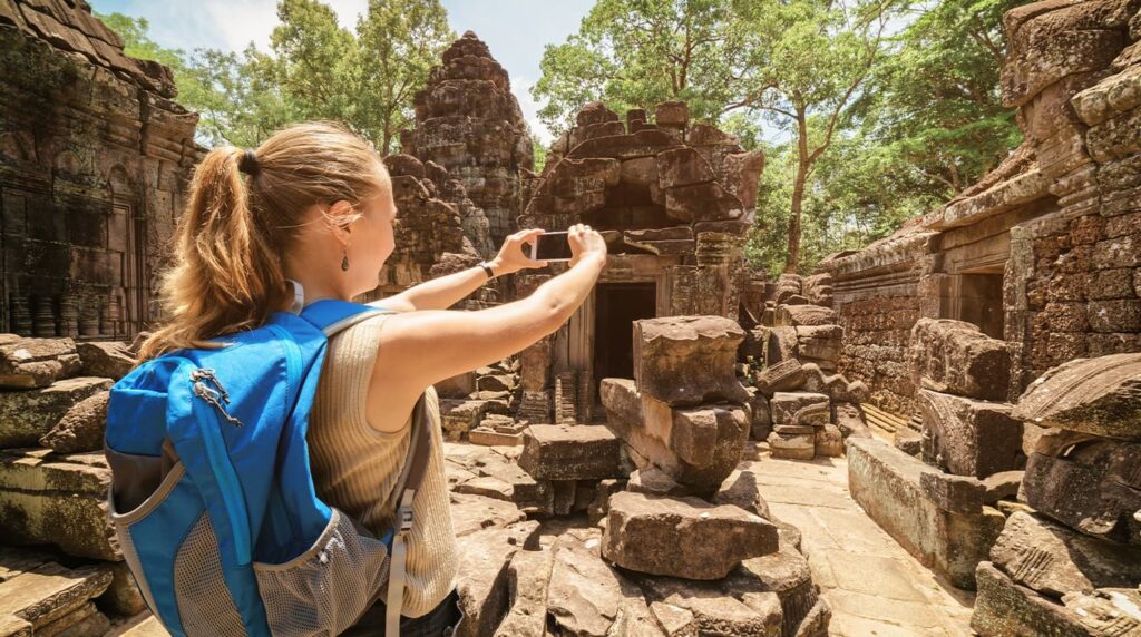 old pavilion of temple, Cambodia