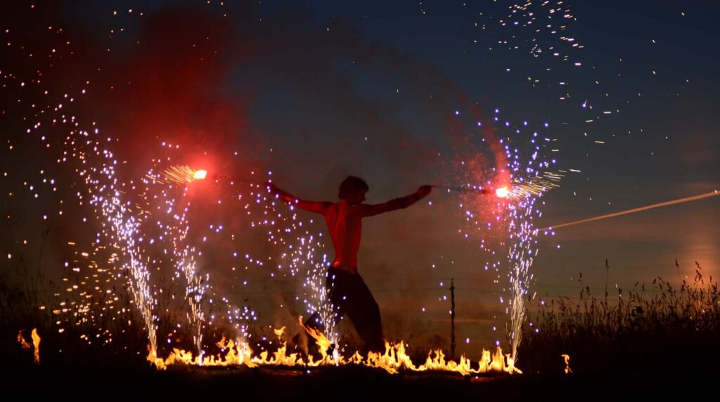 ecak Fire Dance at Uluwatu Temple, Bali, Indonesia